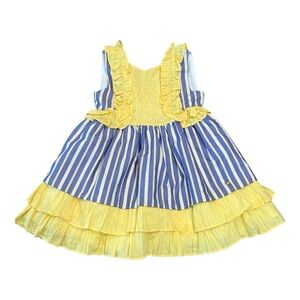 Yoedu yellow and blue dress